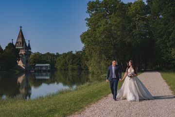 After-Wedding-Shooting im Laxenburger Schlosspark