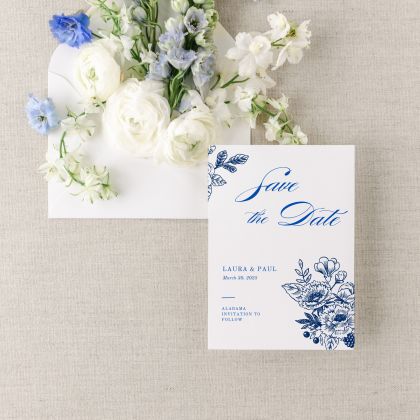 Toile Hochzeitseinladungskarten Set 
