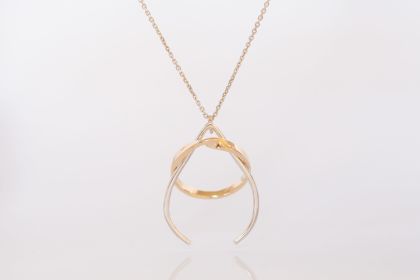 Ringhalter Anhänger in 14kt Gold