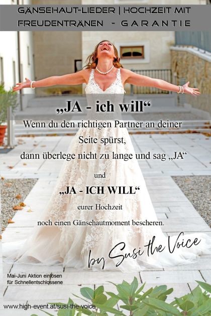 Susi The Voice - Kirchliche Trauung 2025