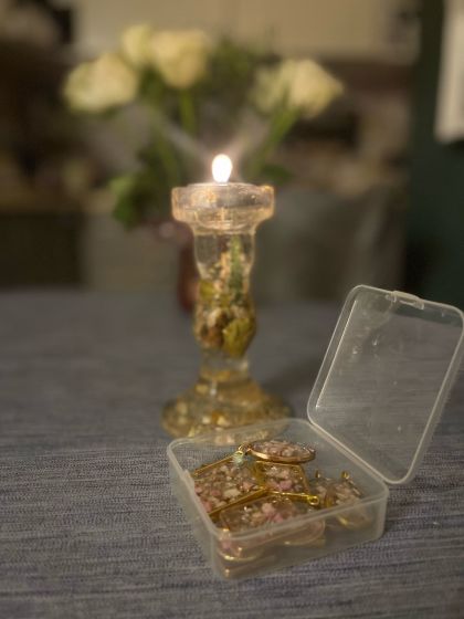 🔑 Epoxidharz-Schlüsselanhänger – Hochzeitsgeschenk für Gäste