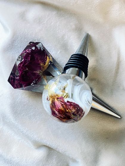 Brautstrauß Flaschenstopper Andenken und Geschenk