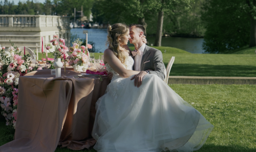 Cinematic Hochzeitsfilm mit Kirschblütenflair in der Villa Aurea in Potsdam