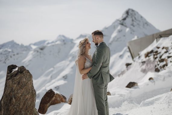 After-Wedding-Shooting auf über 3.000m