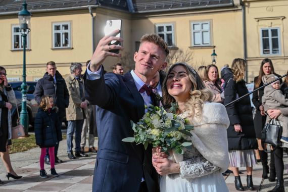 Moderne Hochzeit in Niederösterreich