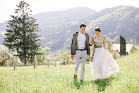 Romantische Trachtenhochzeit in Niederösterreich