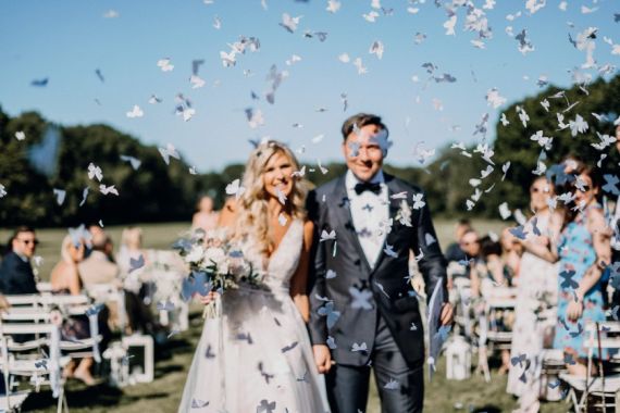 Boho Gartenhochzeit im Schloss Laxenburg
