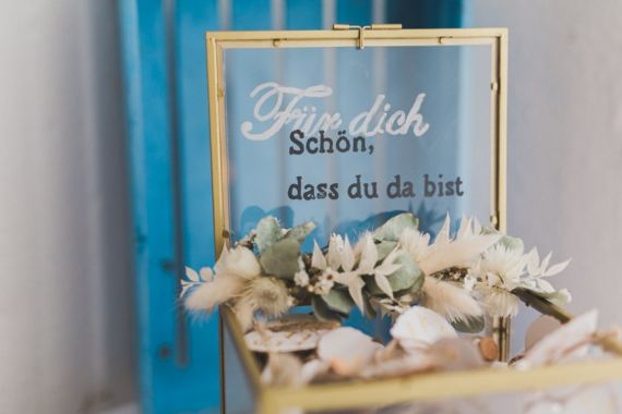 Vintage Hochzeit im Himmelblau