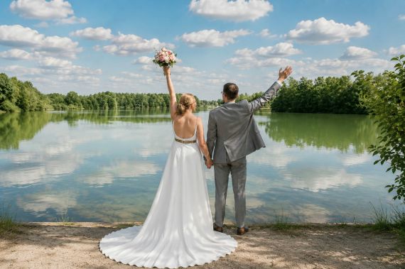 Klassische Hochzeit am See in Paderborn
