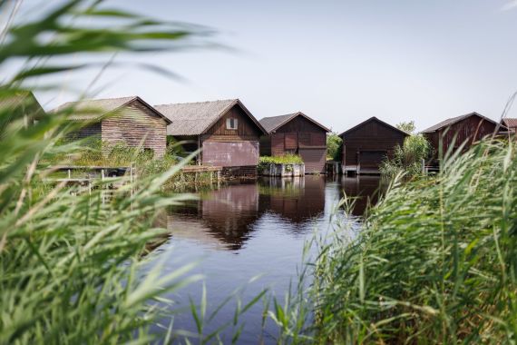Gewitterhochzeit am Neusiedlersee im Himmelblau, Rust