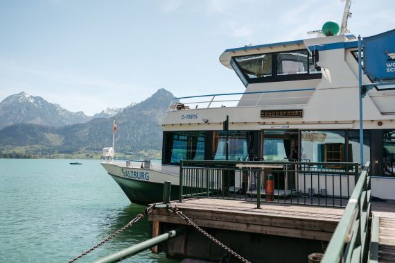 Eine Traumhochzeit auf dem Boot in St. Wolfgang am Wolfgangsee, Salzkammergut