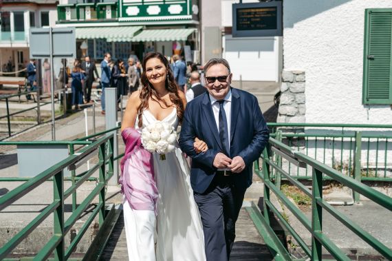 Eine Traumhochzeit auf dem Boot in St. Wolfgang am Wolfgangsee, Salzkammergut