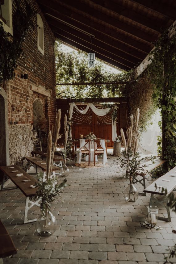 Inspirierende rustikale Hochzeit mit Bohemian Vibes im Neulendtnerhof