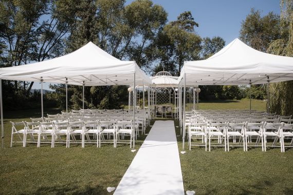 Romantische Traumhochzeit im Grandhotel Niederösterreichischer Hof unter der goldenen Sonne