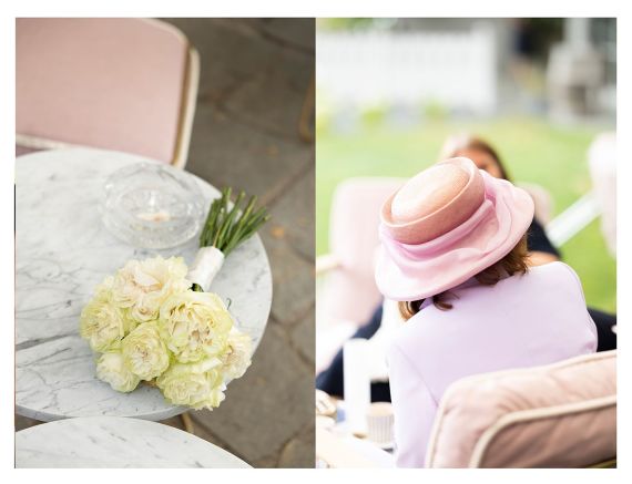 Moderne Hochzeit im Fernblick