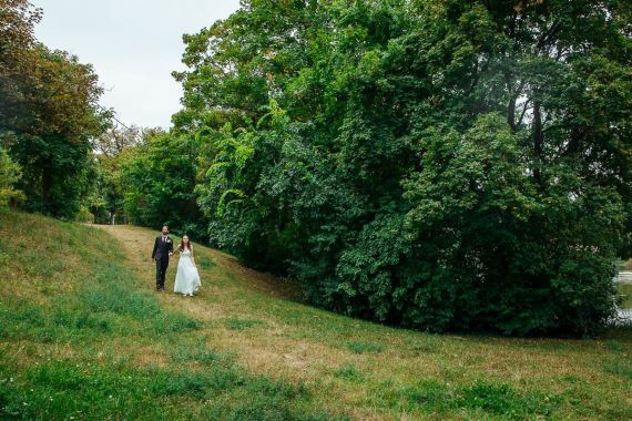 sommerliche Hochzeit an der alten Donau in Wien