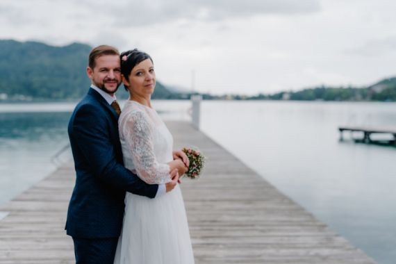 Hochzeitsreportage in Kärnten: Seerose Klopeinersee