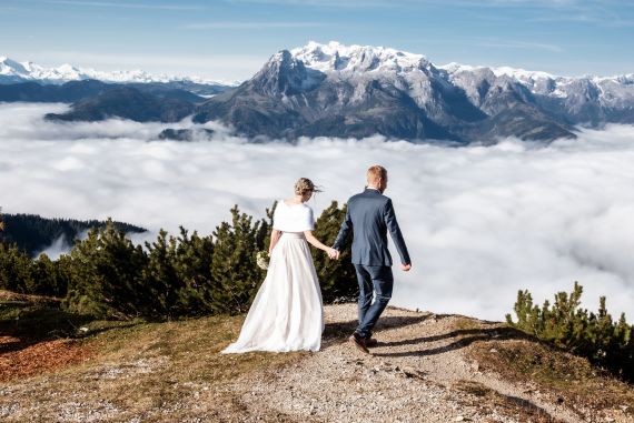 Freie Trauung in den Alpen mit spektakulärem Ausblick