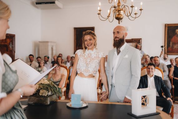 Sommerhochzeit im Schloss Ort in Gmunden