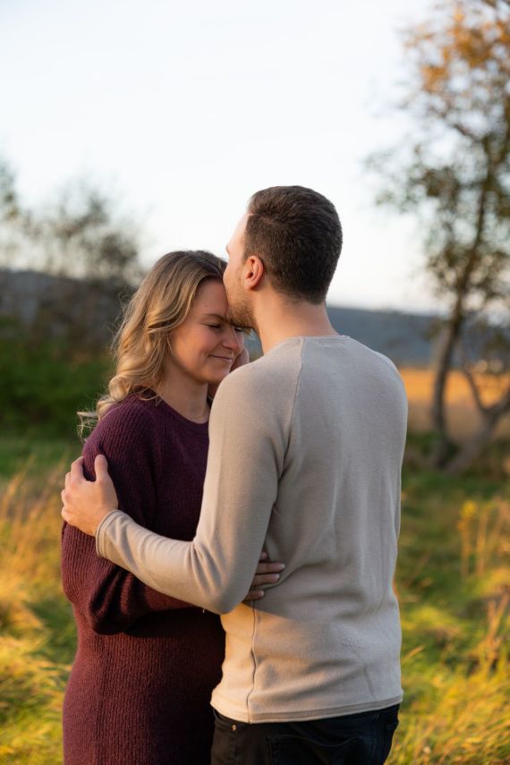 Kleinerfingerschwur im Abendlicht mit Blick auf den Schneeberg