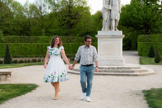 Verlobungsspaziergang im Schloss Schönbrunn