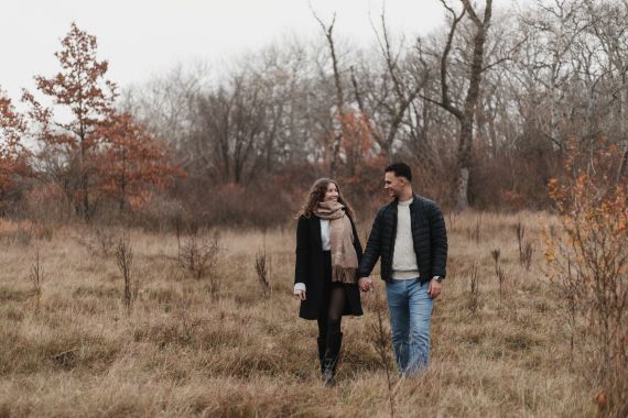 Herbstliches Verlobungsshooting in der Lobau 