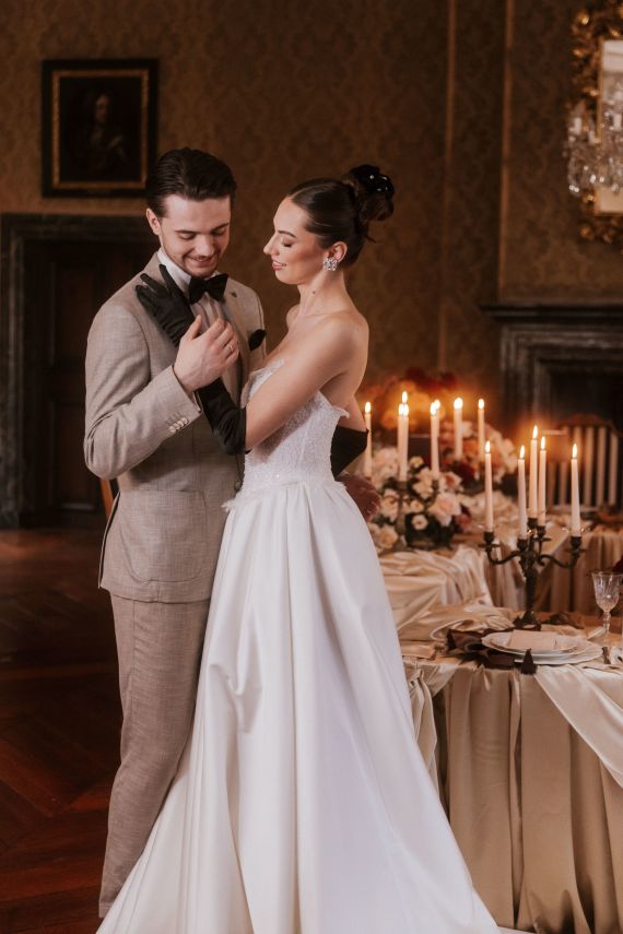 elegantes Styled Shoot im Schloss Evershagen – elegante Hochzeitsinspiration