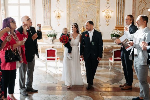 Traumhochzeit im Schloss Mirabell und am Attersee