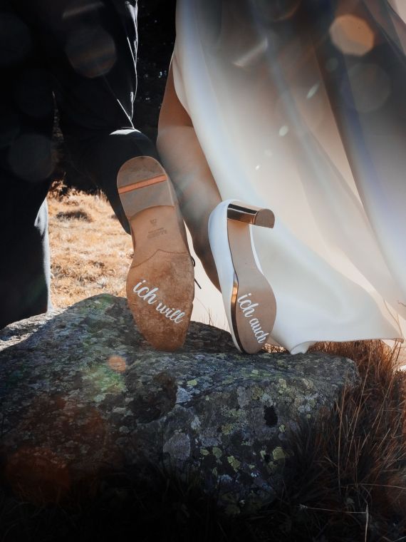 Außergewöhnliches Afterweddingshooting am Gipfel