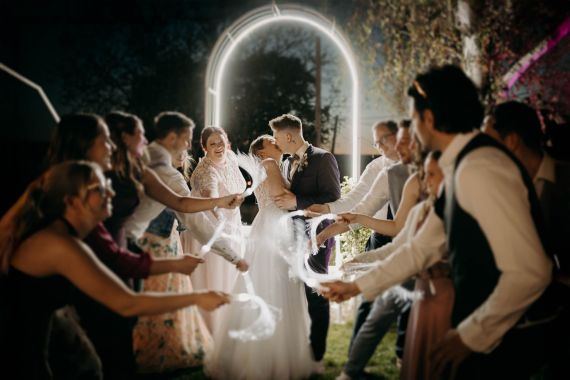 Hochzeit mit Lichtermeer im Matrimonium Kollnbrunn