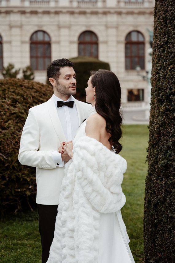 Elegantes Elopement in Wien | Zeitloses Bridal Styling & Make-up