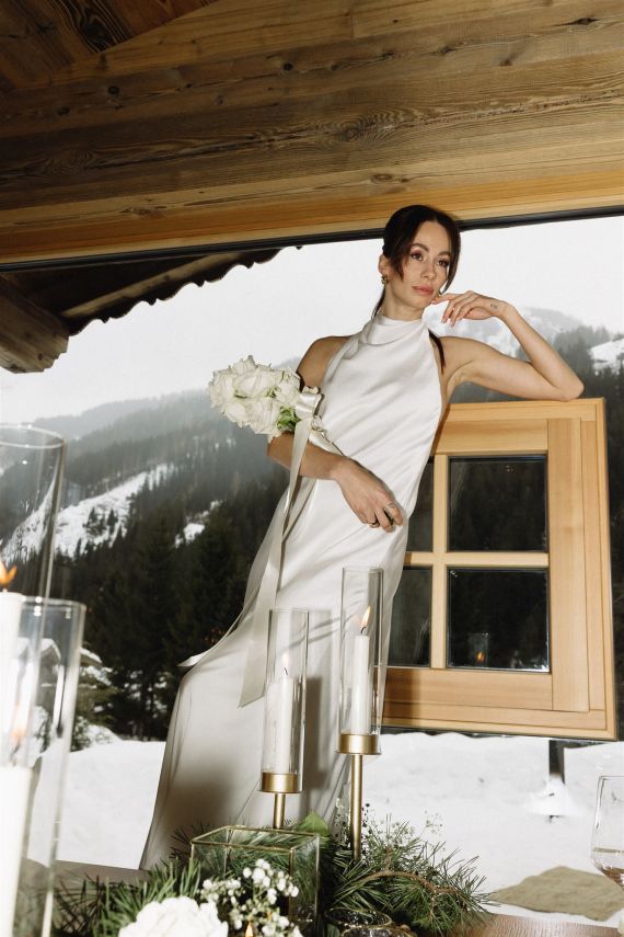 Moderne Hochzeit in den Bergen
