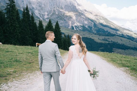 Natürliche Berghochzeit im Salzburger Land