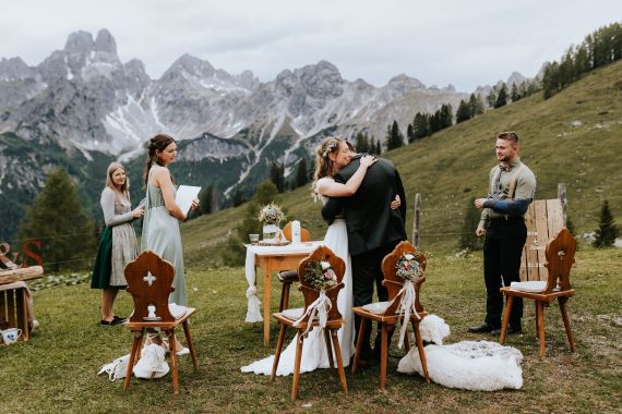 Traumhafte Berghochzeit auf der Alm in Filzmoos