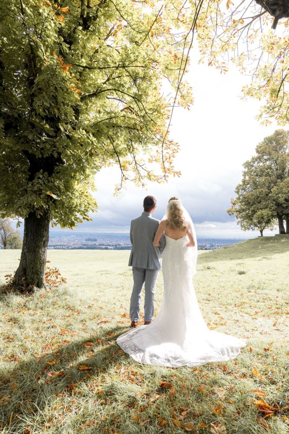 Romantisches After Wedding Shooting mit Blick über Wien