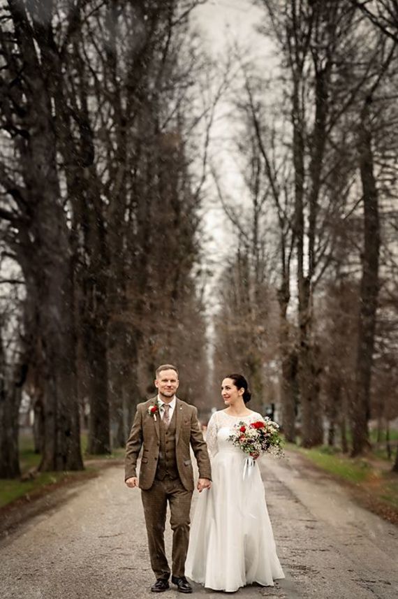 Winterliche Hochzeit im Concordia Schlössl