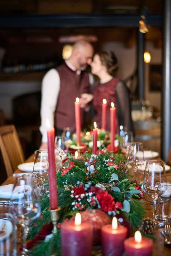 Romantische Winterhochzeit 