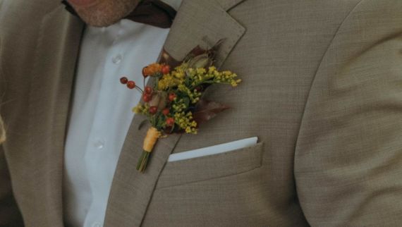 Herbstliche sonnige Hochzeit 