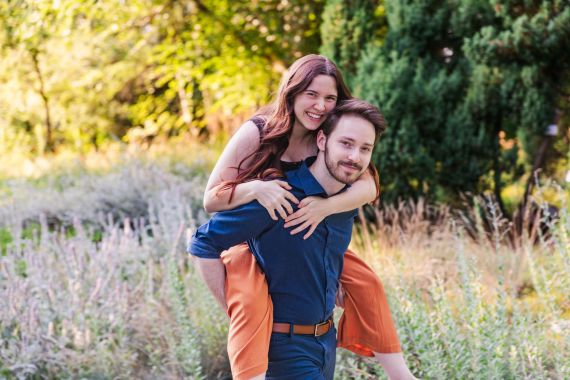 Paarshooting mit Andrea und Michael im Botanischen Garten in Linz
