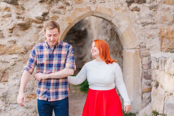 Paarshooting mit David und Natali bei der Burgruine Prandegg in Schönau im Mühlkreis