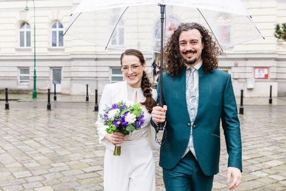 Regenhochzeit mit Wiener Flair