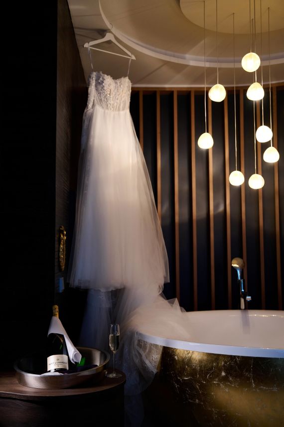 Winterhochzeit im Blockhotel in Ingolstadt.