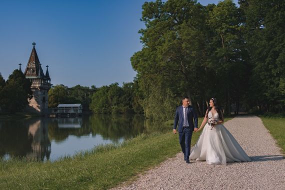 After-Wedding-Shooting im Laxenburger Schlosspark