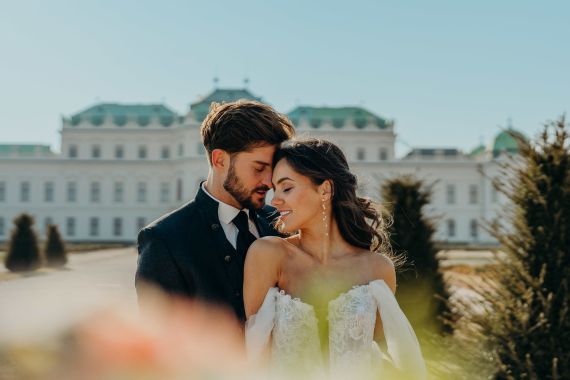 Elegantes Elopement in Wien – Schloss Belvedere | Phina-Fotografie
