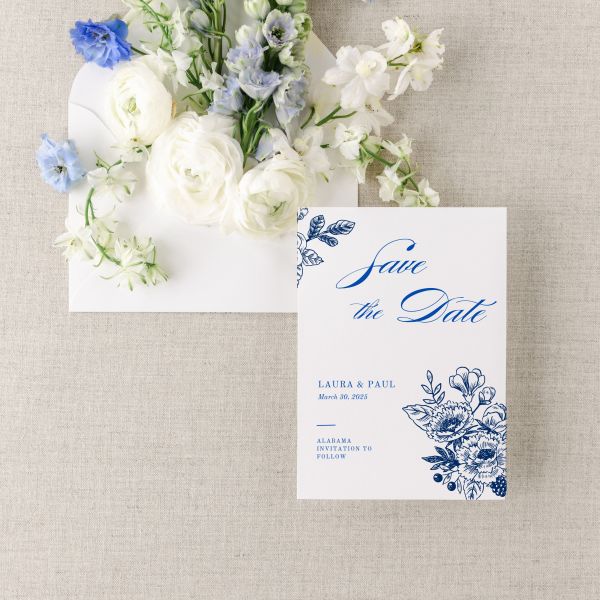 Toile Hochzeitseinladungskarten Set 