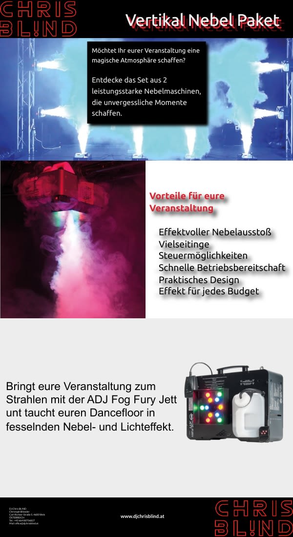 Vertikal Nebel Maschinen Paket