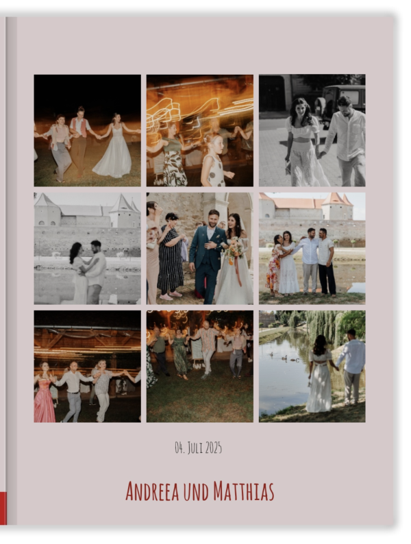 Fotobuch – eure Hochzeit in Bildern