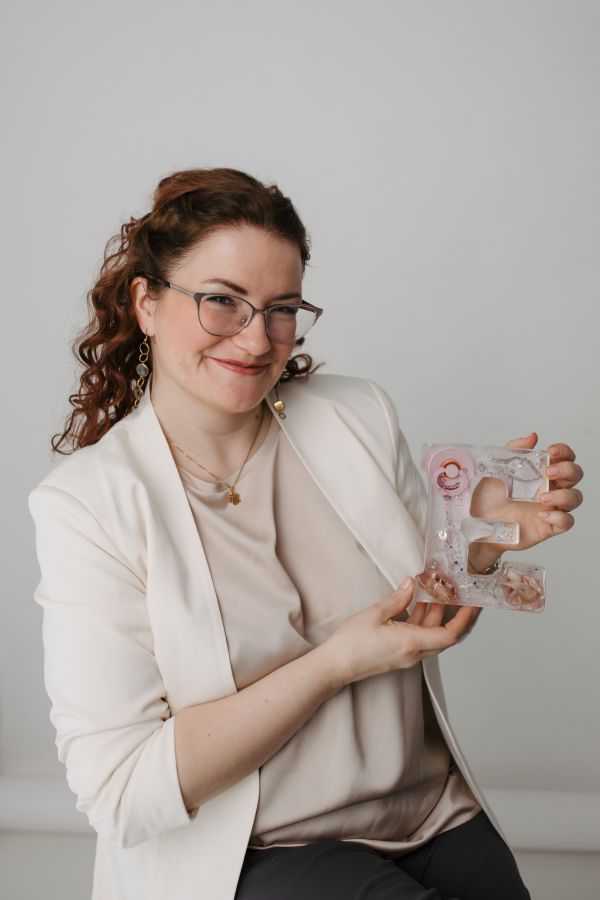 Brautstrauß konserviert in Buchstabe Brautstrauß konserviert in Buchstabe