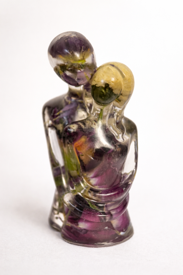 Brautpaar Figur mit deinen Blüten