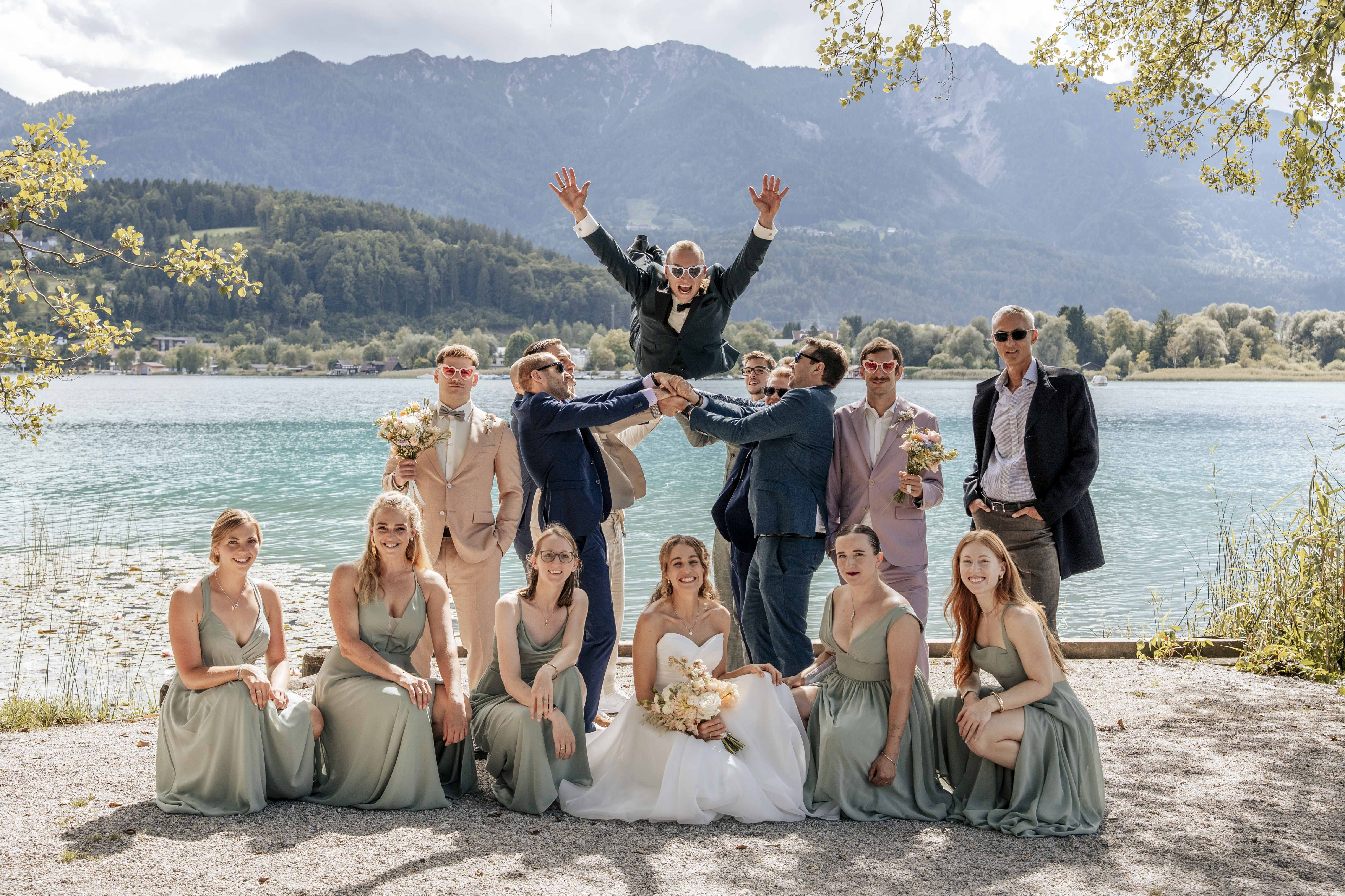 Elegante und coole Hochzeit im Hotel Parks am Wörthersee und im Inselhotel Faaker See